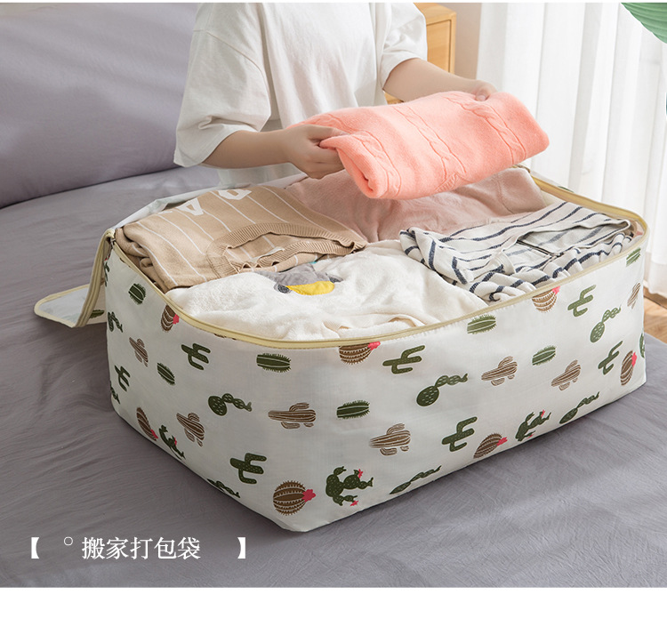 Oxford cloth quilt storage bag, large clothes bag, student hand luggage bag, moving packing bag pic 8