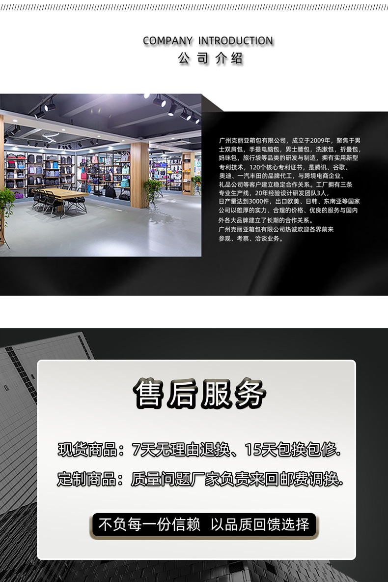 跨境大学高中生双肩包大容量书包商务出差电脑防水休闲男士背包详情19