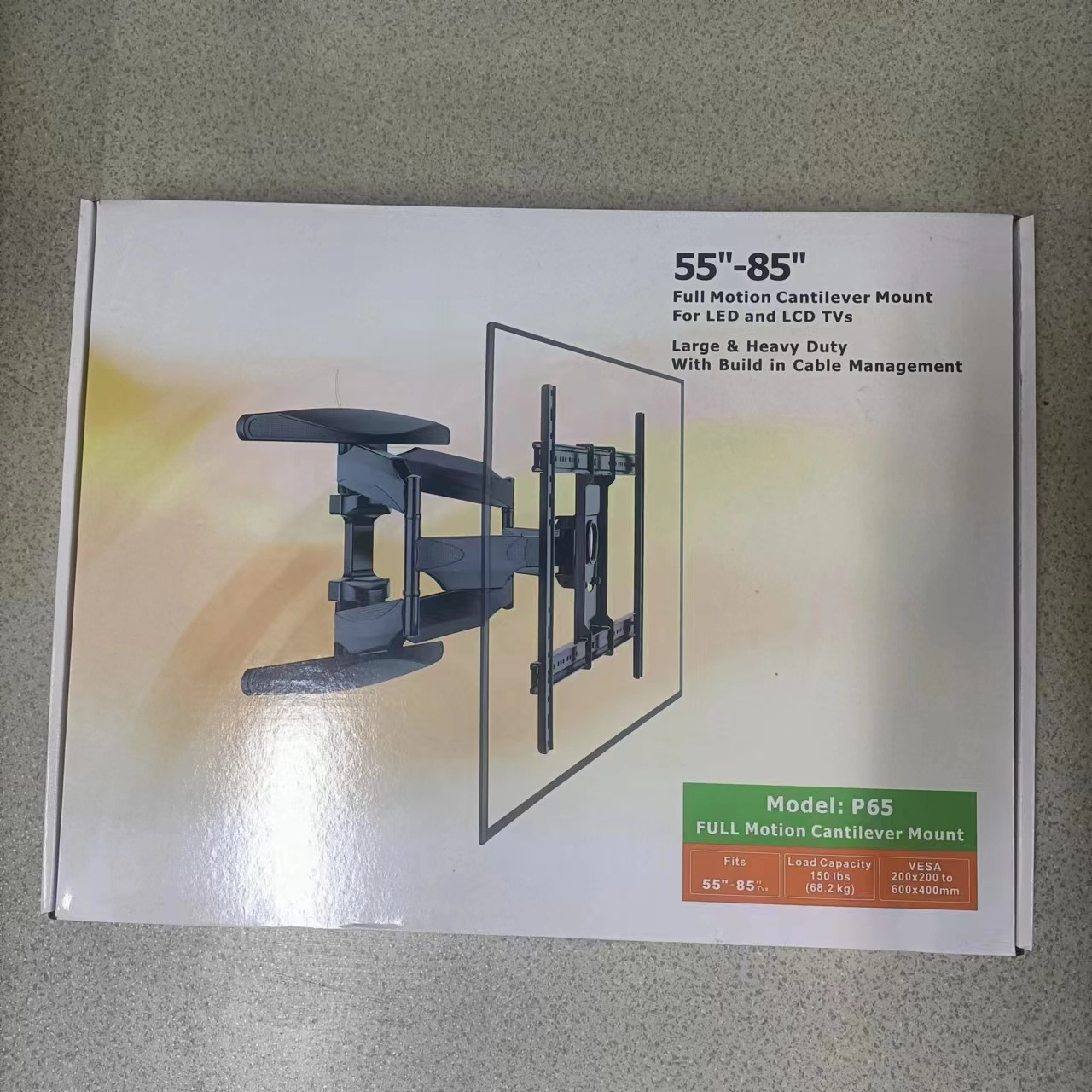 Telescopic swing TV stand, LCD TV swing TV hanging rack, single-arm and double-arm telescopic TV stand pic 23