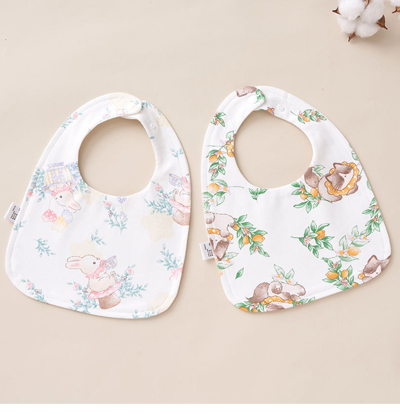 婴幼儿纯棉防水围嘴新生儿用品宝宝防湿衣小孩围兜口水巾纯棉饭兜详情11