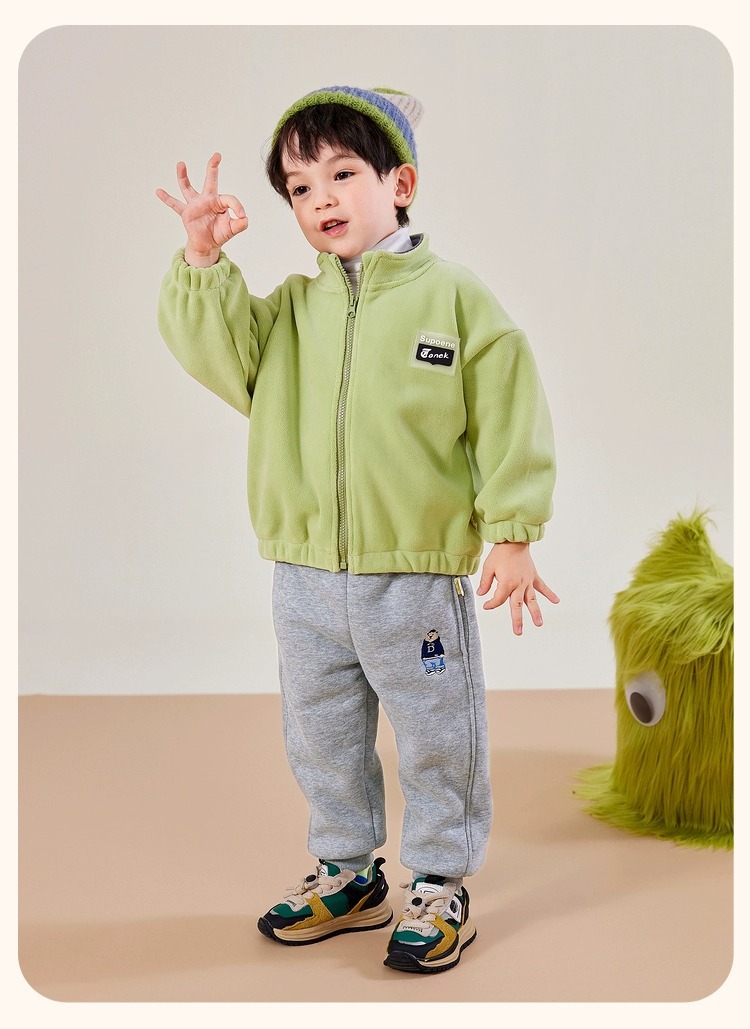 嘟嘟家宝宝加绒加厚裤子冬季儿童长裤冬装男童运动裤女童休闲卫裤详情19