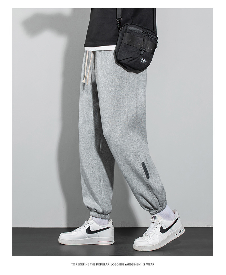 厂家直销2024秋冬新款潮流男士运动卫裤宽松束脚裤详情11