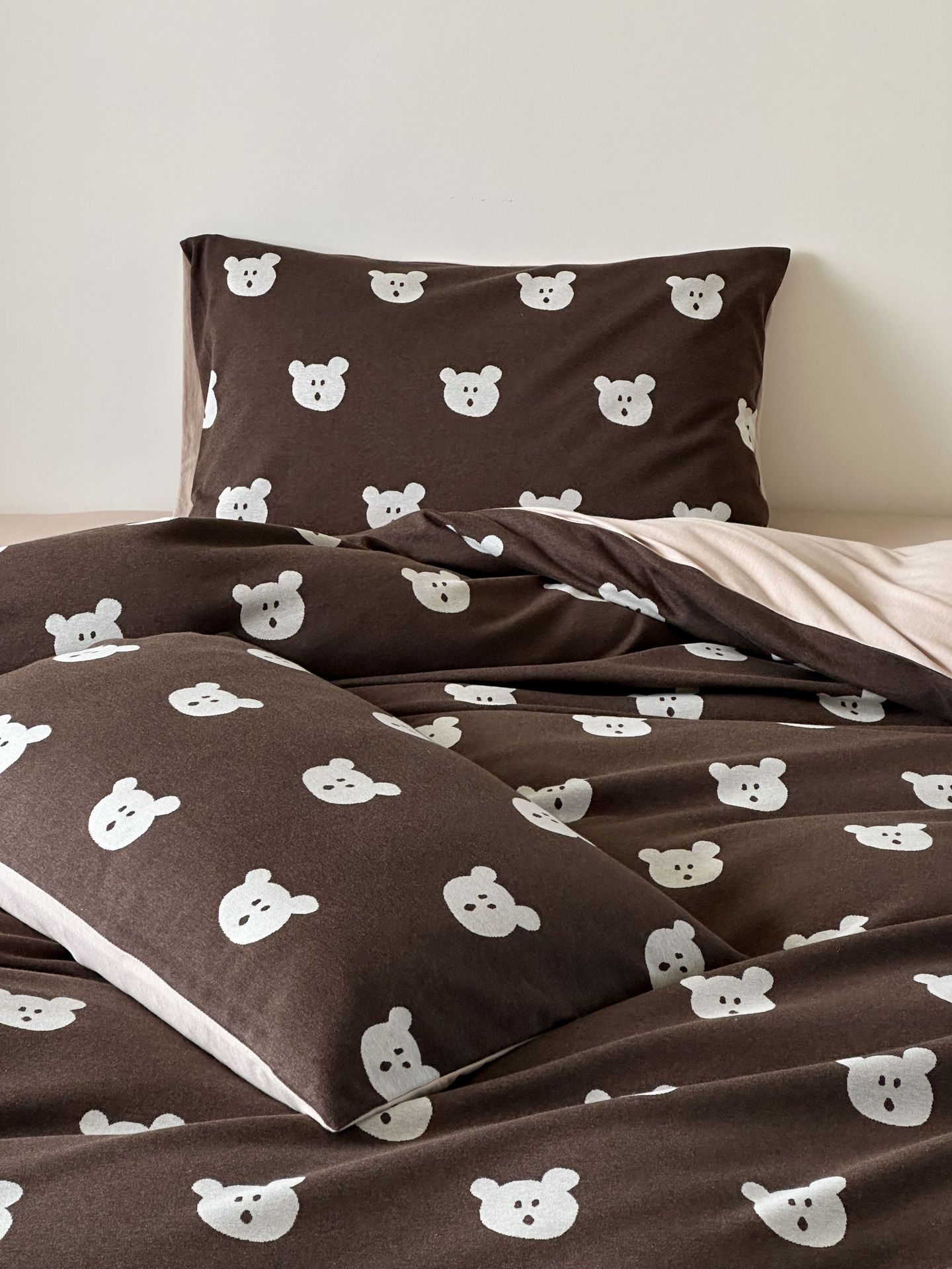 2025 Thickened knitted jacquard Class a all-cotton jacquard knitted cotton four-piece set, Tianzhu cotton Bear Naked Sleeping Quilt cover pic 18