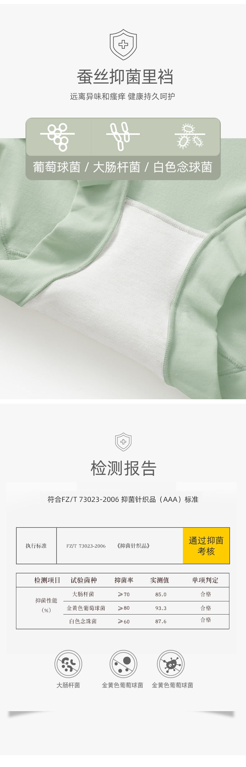 高腰棉女士内裤女60S纯棉收腹提臀抗菌裆大码透气三角裤桑蚕丝裆详情15