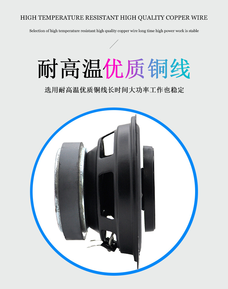Pewo cross-border car thickened aluminum alloy universal coaxial audio speaker car parts New type speaker pic 6