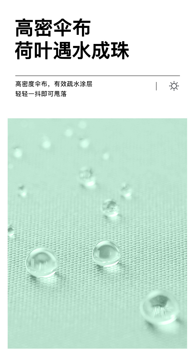 一件代发六骨扁六折太阳伞纯色防晒伞遮阳伞小清新雨伞晴雨口袋伞详情23