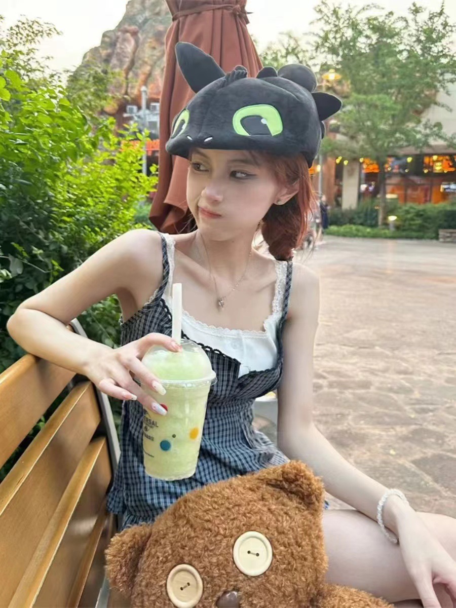 网红同款搞怪无牙仔帽子女秋冬卡通可爱情侣拍照头套成人贝雷帽详情11