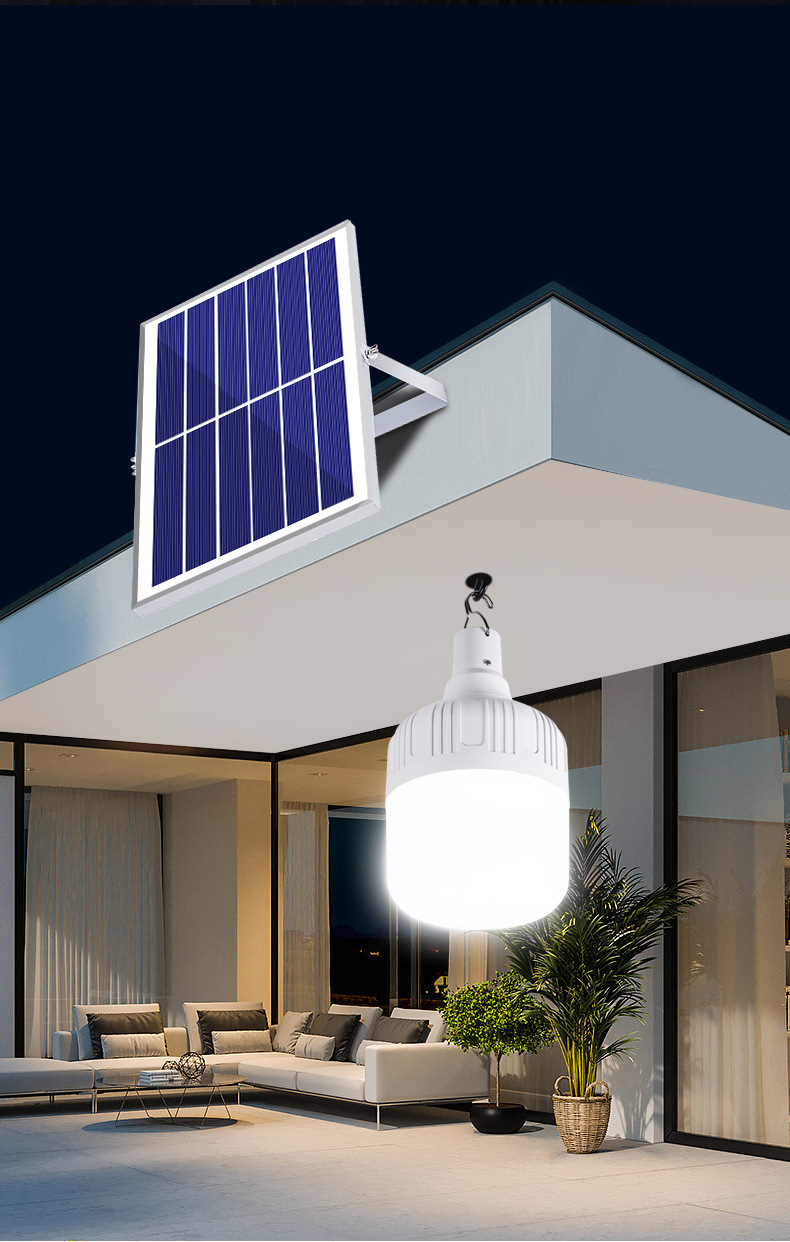Ultra-bright led emergency lights, courtyard solar lighting fixtures, household energy-saving bulbs, outdoor camping night market street lamps pic 9