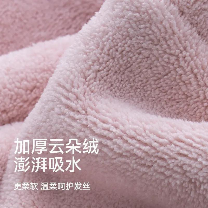 超大号干发毛巾发圈女强吸水毛绒发绳不伤发洗脸两用详情7