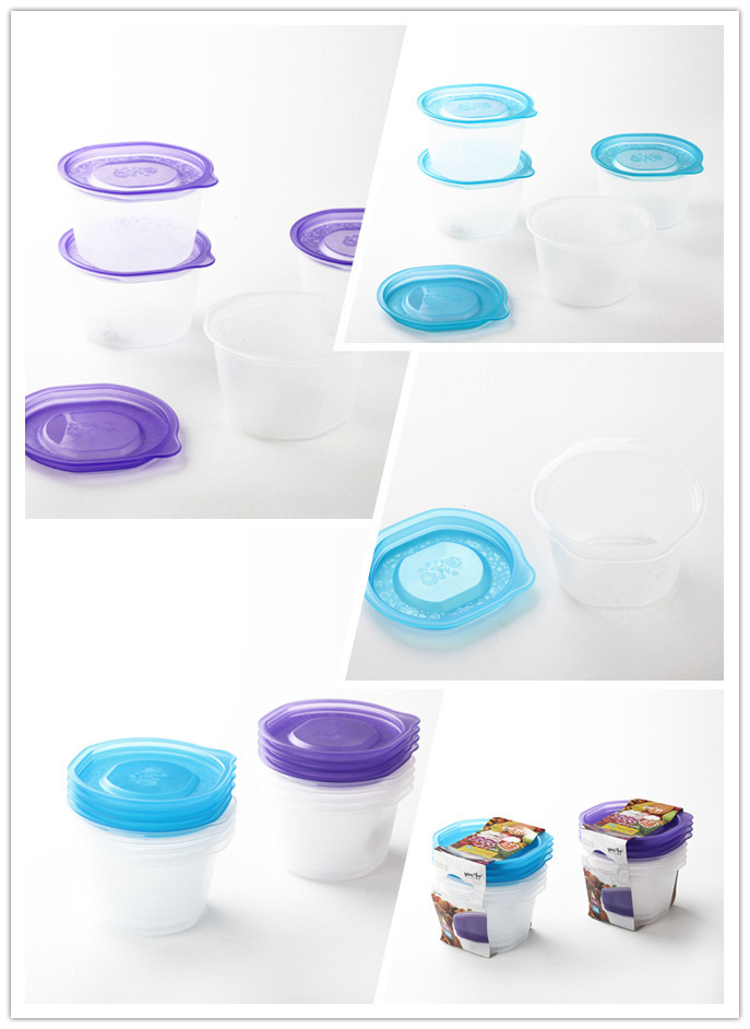 悠悦亚马逊跨境塑料保鲜盒便当野餐午餐沙拉盒套装旅行便携详情2