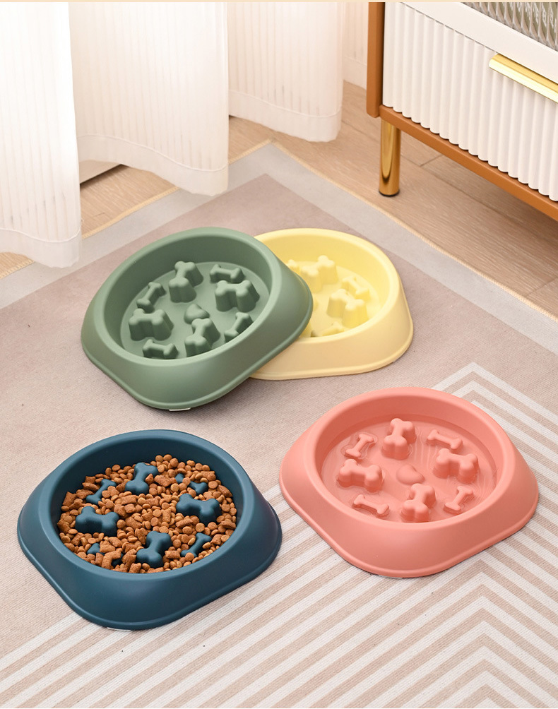 Rongka Pet Cross-border Pet cat and Dog anti-choking and anti-vomiting slow food Bowl, multi-color small and medium-sized dog easy to clean pet slow food bowl pic 11