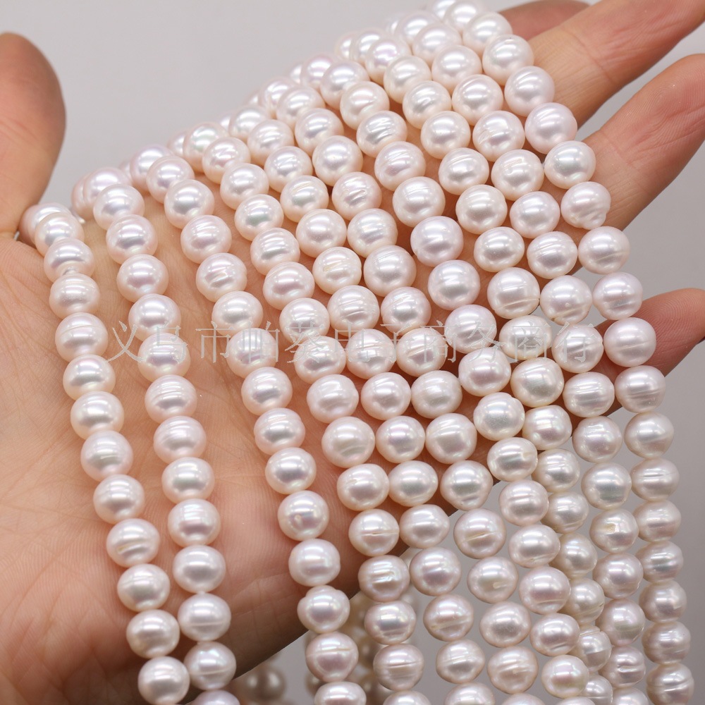 Exquisite natural freshwater pearl round beads DIY jewelry accessories, handcrafted jewelry necklaces, bracelets, pendants, wholesale and production pic 9