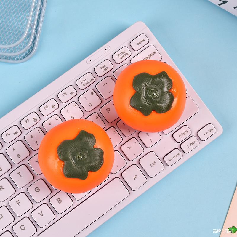 创意仿真水果柿子流体捏捏乐慢回弹发泄解压玩具食玩捏捏减压神器详情9