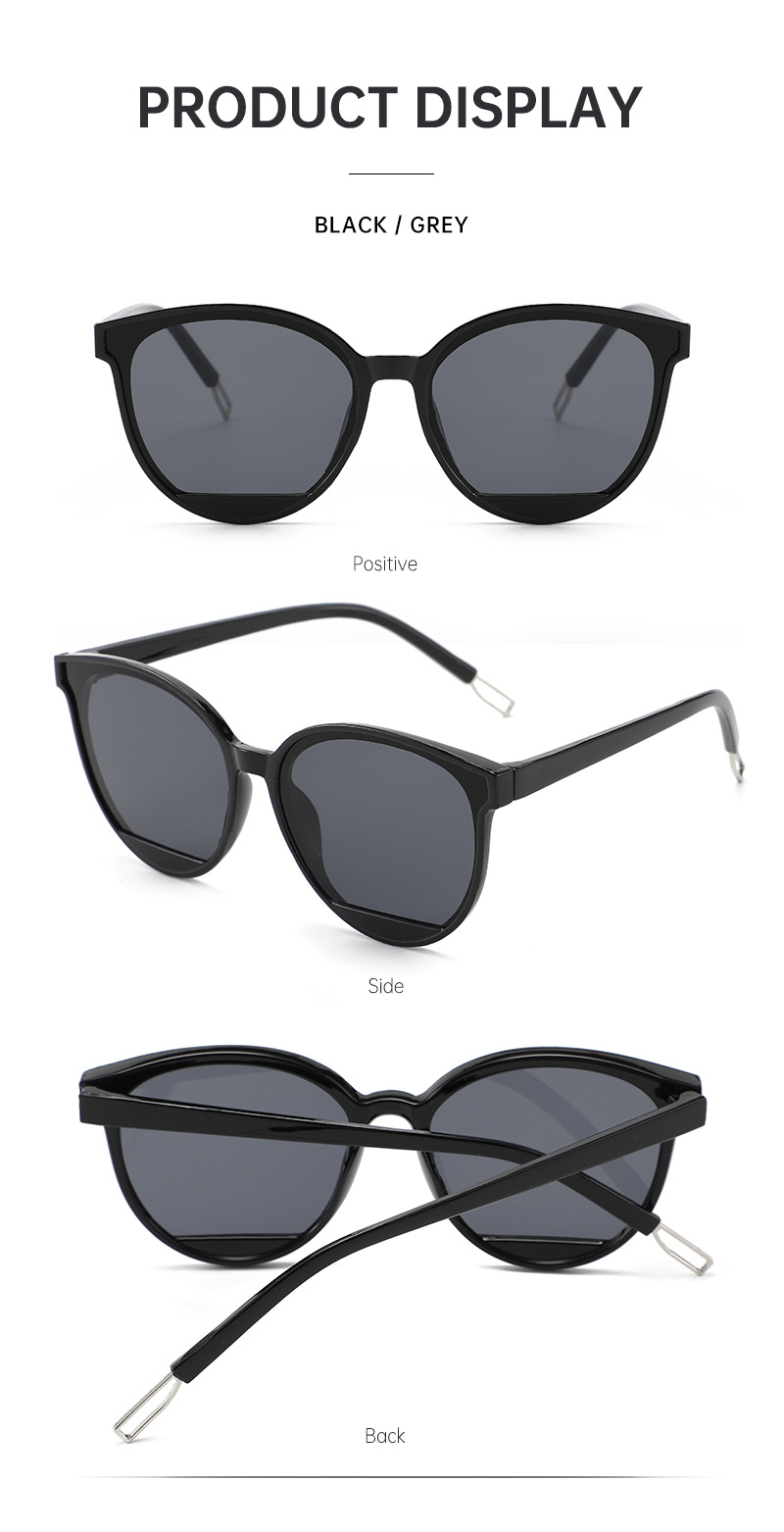 个性韩版不规则镜片太阳镜时尚网红墨镜女高级感圆框修脸太阳眼镜详情10