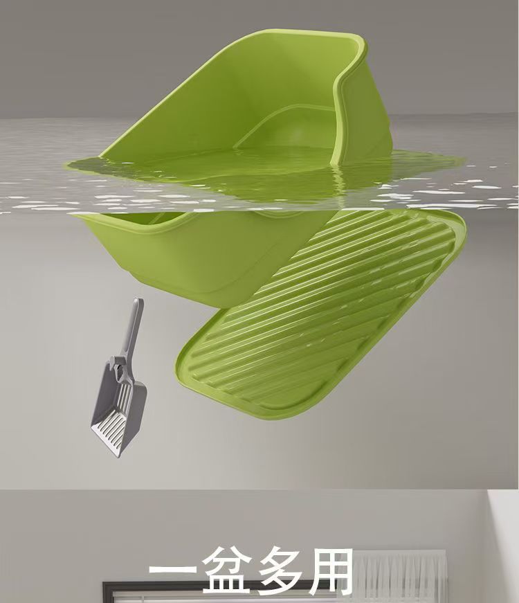 Cat litter box, extra-large anti-splash cat toilet, kitten bathtub, open cat toilet, factory direct sales, cross-border consignment pic 6