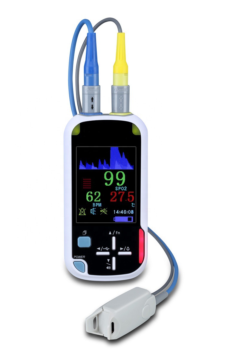 Cross-border exclusive handheld blood oxygen meter, finger clip pulse blood oxygen meter, home multi-parameter portable blood oxygen meter pic 9