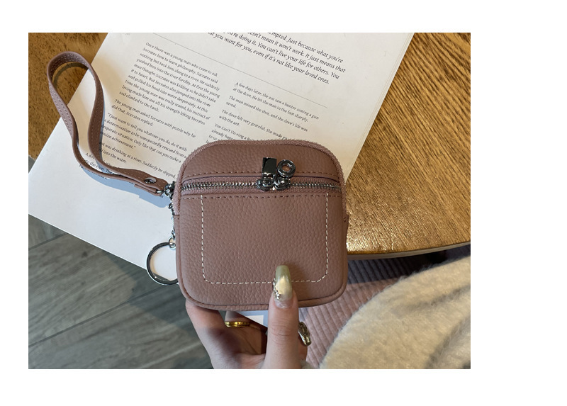 零钱包头层牛皮手拿包日常搭配真皮手腕包跨境热卖口红包2025新款详情24