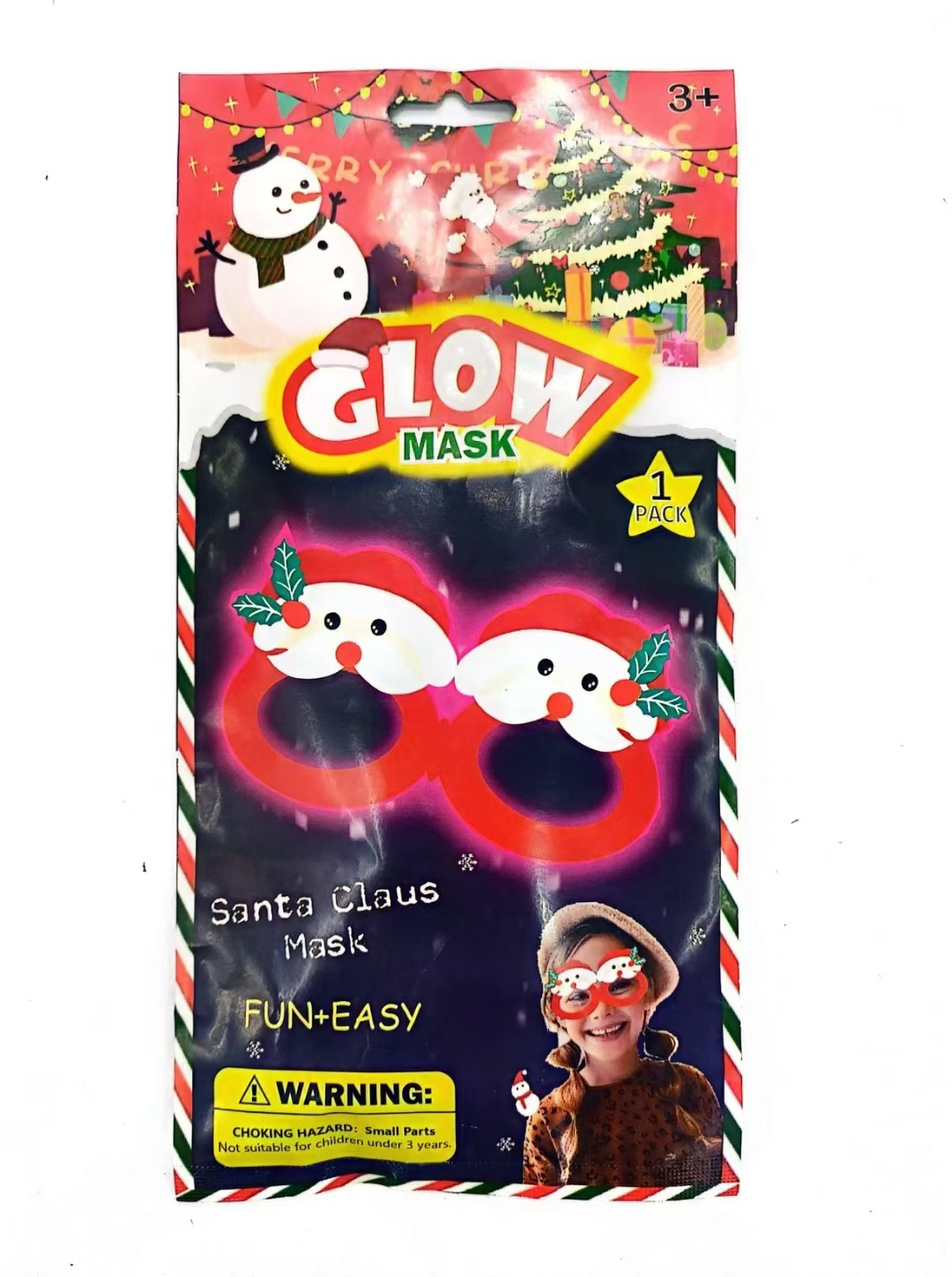 荧光面具 夜光眼罩六一儿童节道具 酒吧化妆舞会用品节日批发圣诞详情7