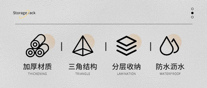 收纳架浴室免打孔置物架洗漱台墙角厕所卫生间洗澡卫浴壁挂三角篮详情4