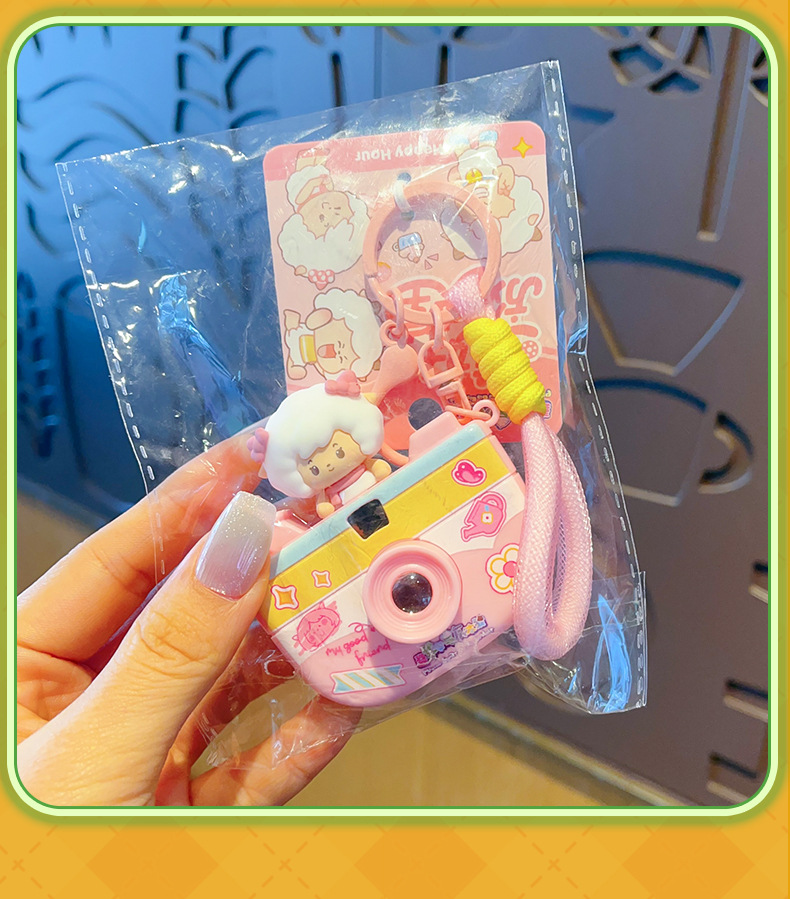 正版喜羊羊与灰太狼投影相机钥匙扣创意玩具动漫周边挂饰包包挂件详情11