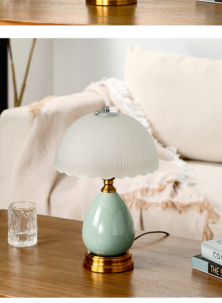 陶瓷台灯美式复古卧室床头台灯网红爆款中山灯具跨境电商外贸工厂详情11