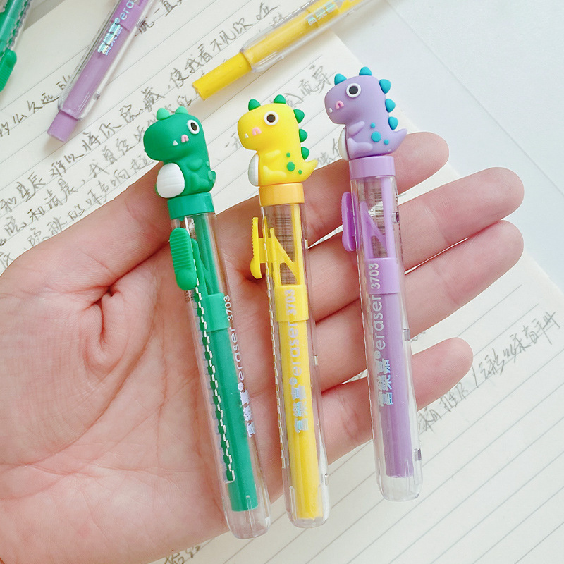 Cartoon DIY eraser, cute Japanese dinosaur eraser, student writing and modification eraser, office stationery wholesale pic 6