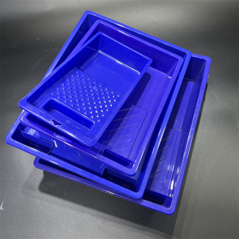 9-inch blue paint latex paint tray, thickened plastic tray, large-capacity wall painting wonder, roller painting tray pic 17