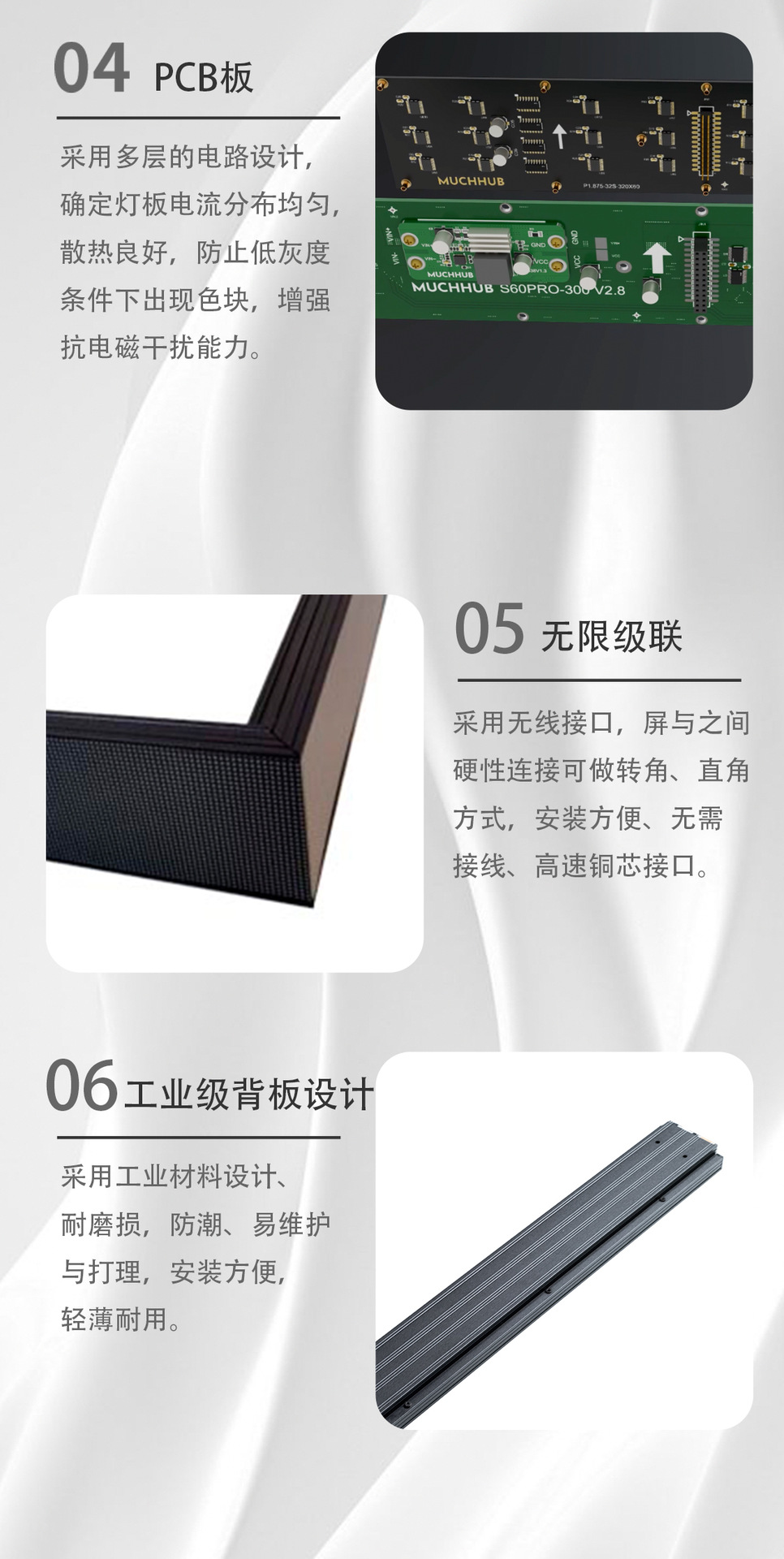 P1.25 Shopping mall display cabinet LED shelf display screen strip screen intelligent supermarket counter screen pic 11