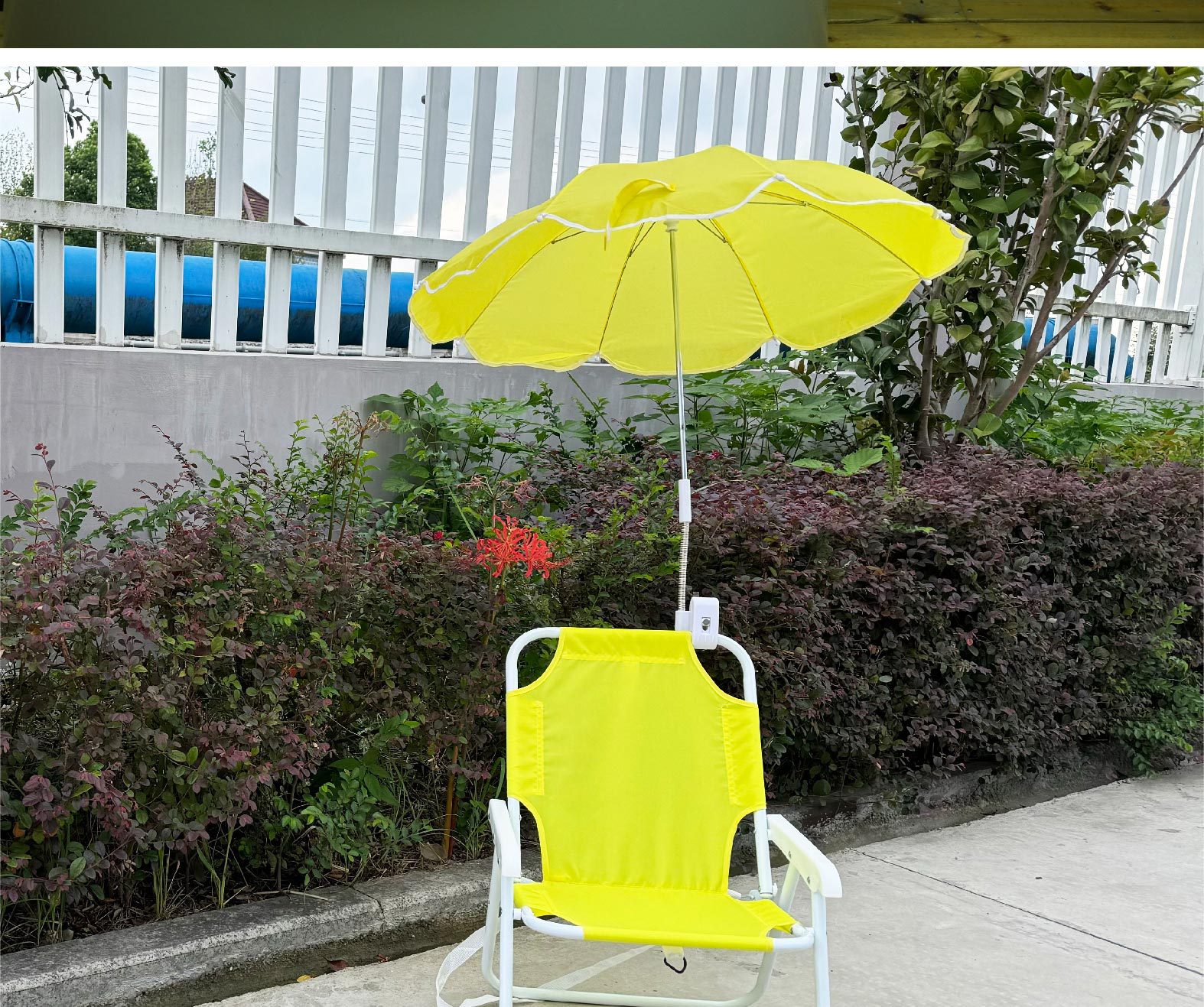 防晒晴雨伞儿童沙滩椅伞便携婴儿车夹子遮阳伞万向可折叠夹具伞详情12