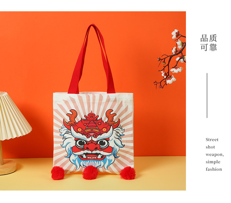 现货简约字母端午束口保温饭盒袋便携式棉麻便当包防水带饭收纳袋详情25