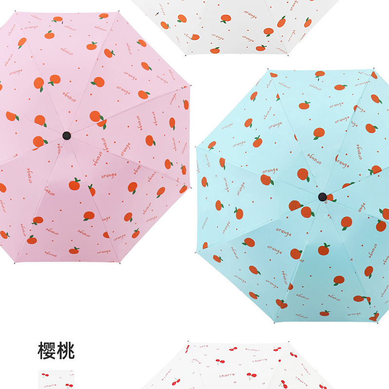 Bulk wholesale of three-fold umbrellas, folding umbrellas, printed logo advertising umbrellas, sunny and rainy creative sun umbrellas, sun protection and shade umbrellas pic 18
