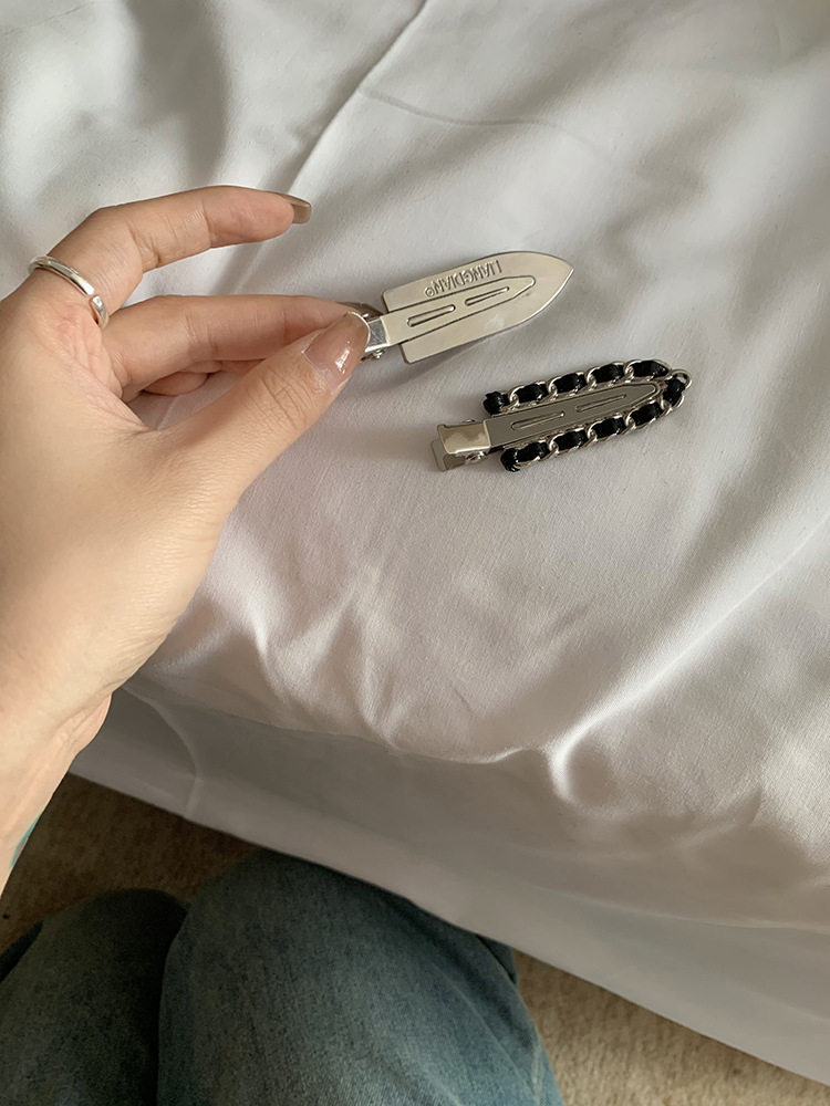 【蜜桃茶】闪闪鸭嘴夹子头饰女无痕发夹刘海夹网红侧边夹发卡发饰详情10