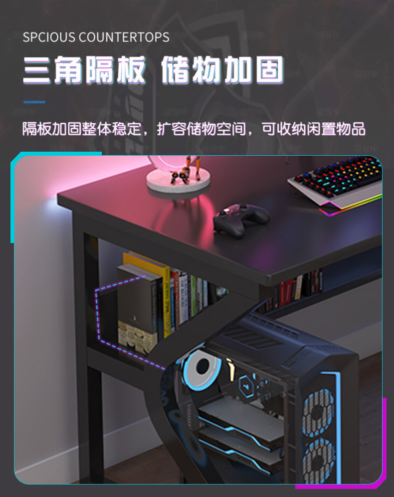 Computer desk, desktop desk, simple and modern office desk, home writing desk, bedroom simple e-sports desk, student desk pic 6