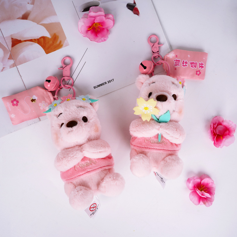 正版迪士尼挂件史迪奇公仔玩偶草莓熊毛绒玩具朱迪尼克书包挂饰女详情9