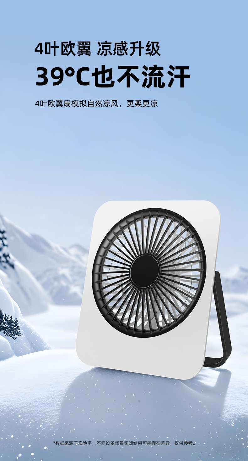 新款跨境电商桌面风扇家用户外露营壁挂小风扇台式桌面学生电风扇详情8