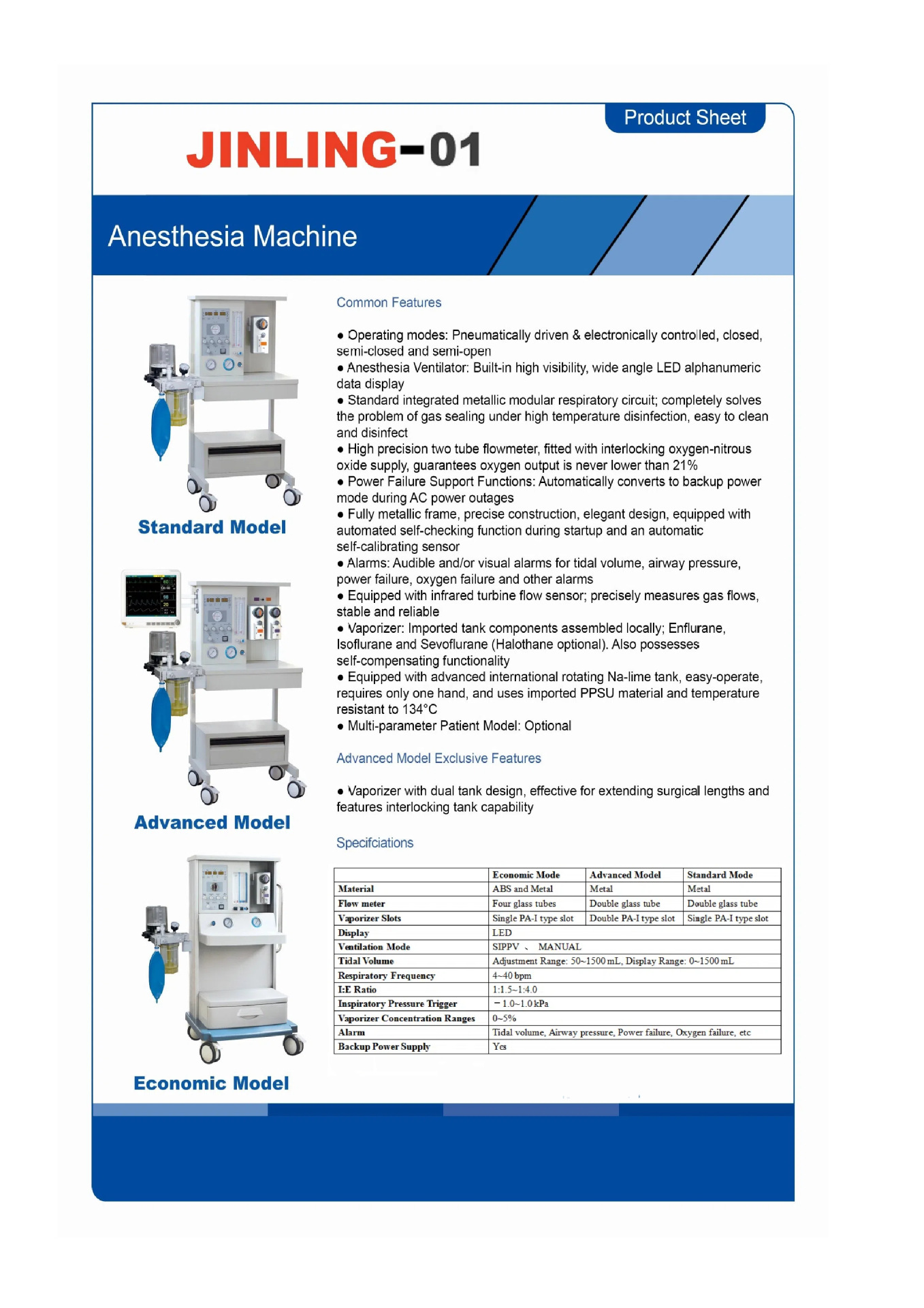 Cross-border exclusive supply of JINLING-01 anesthesia machine, a large medical equipment with high precision gas anesthesia ventilator pic 12
