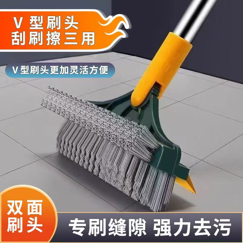 浴室地刷批发三合一地刷浴室瓷砖墙脚缝隙地缝刷代发V型地刷批发详情22