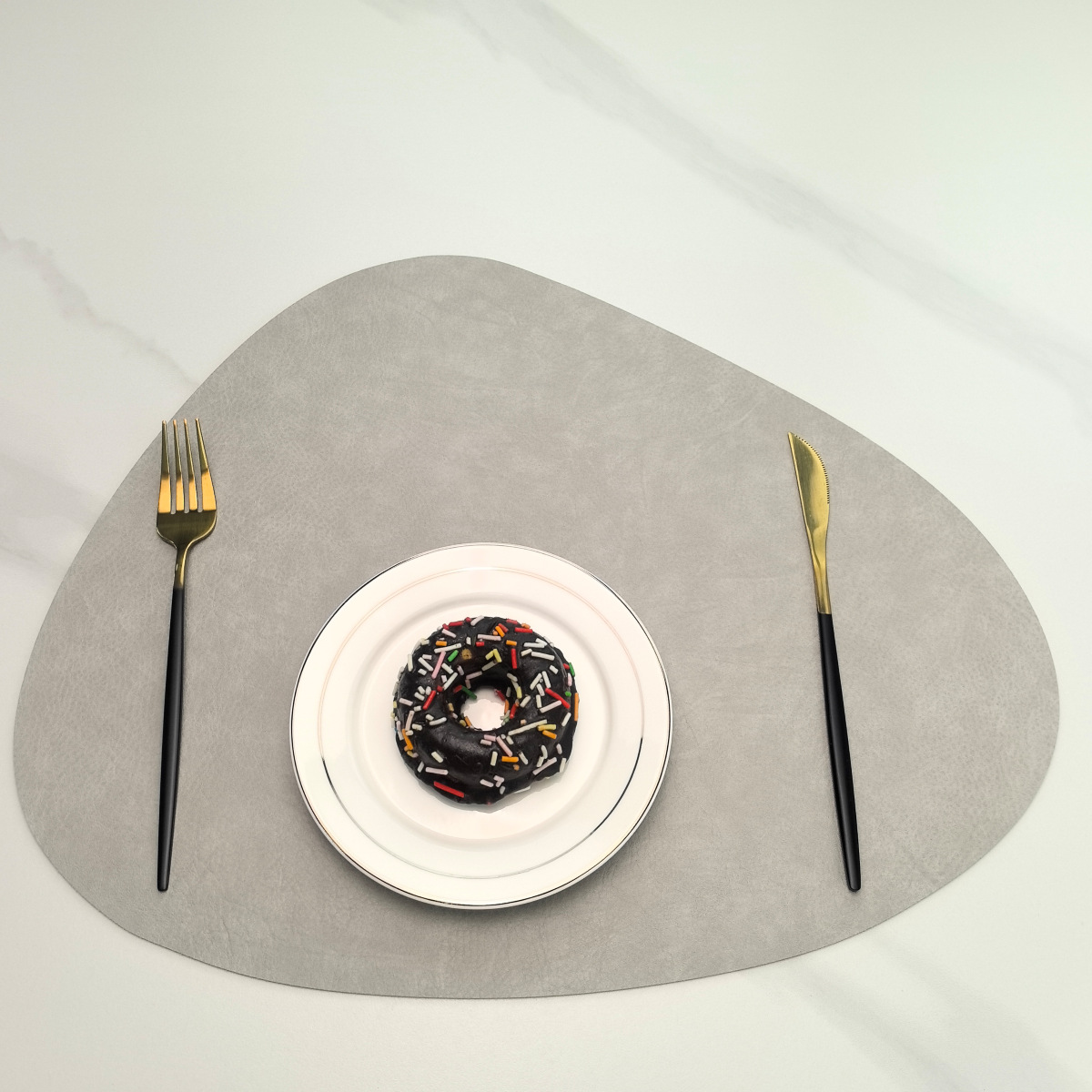 酒店饭店西餐厅复古牛皮纹皮革餐垫隔热防烫防水防油可水洗餐桌垫详情15