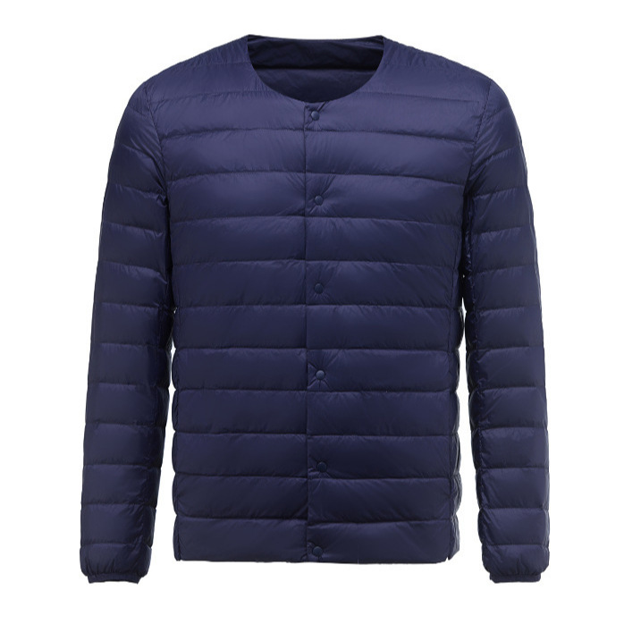 2025新款轻薄羽绒服男圆领可变V领内胆羽绒外套中青年内搭保详情11