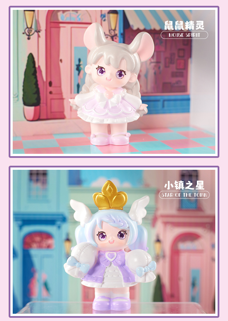 创意礼品神话小镇系列盲盒卡通动漫潮玩装饰摆件女生精美礼品批发详情8