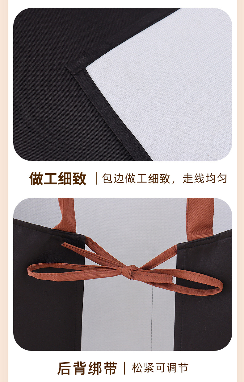 小熊围裙家用厨房防水防油男女可爱韩版时尚耐磨工作服围腰印logo详情11