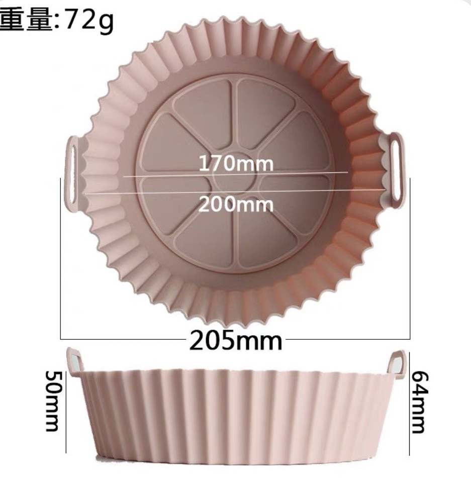 Air fryer, silicone baking tray, all-purpose oven baking tray, food-grade silicone barbecue tray, cake mold, baking mold pic 12