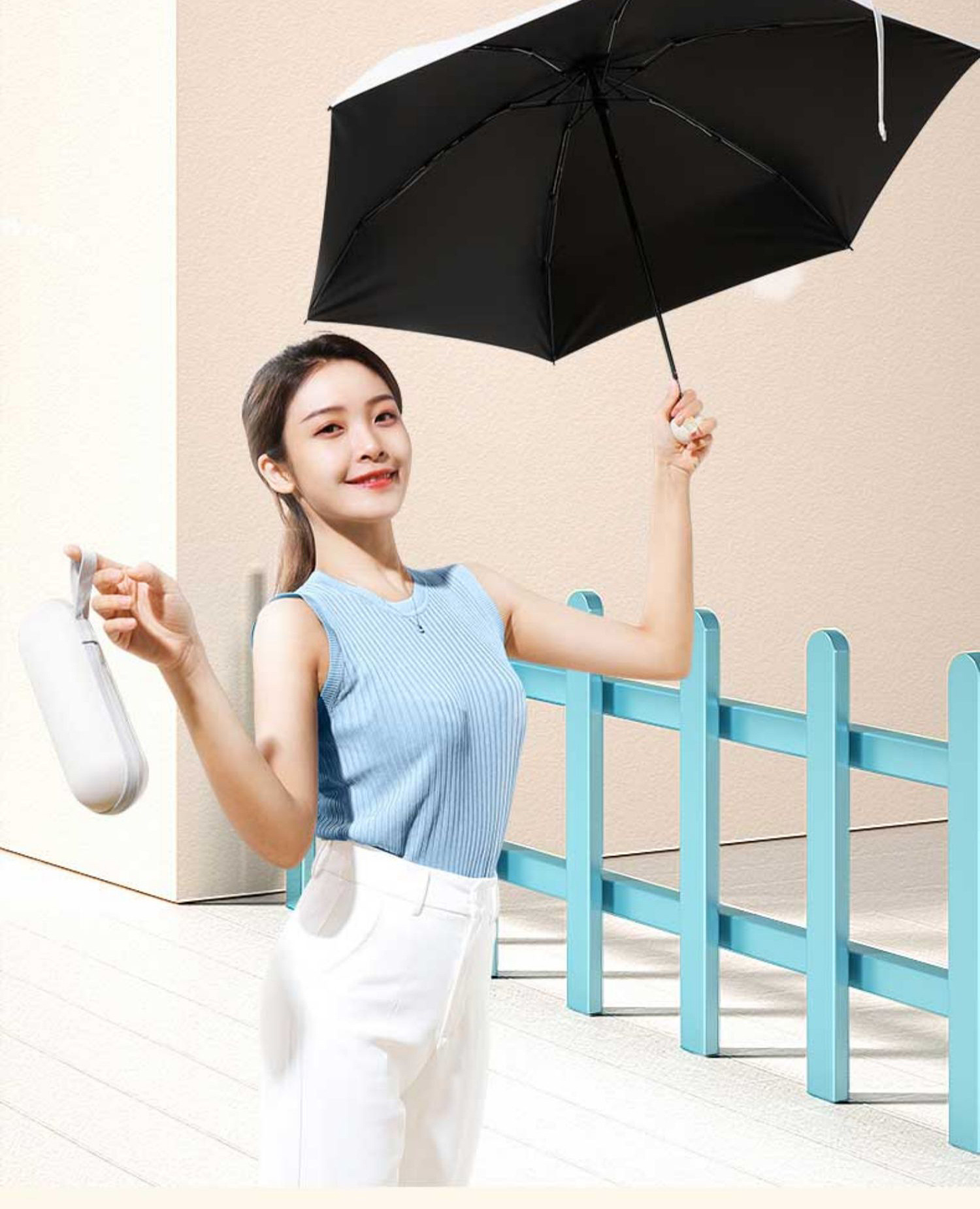Mini 50% capsule sun umbrella, compact and portable, suitable for both weather and rain, outdoor sunshade, sun protection and UV protection umbrella pic 30