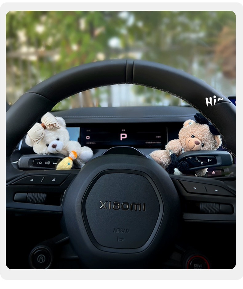 Car interior accessories, car car gearboxes, cute pet bear dolls, 2025 new style turn signal wiper dolls, girls pic 4