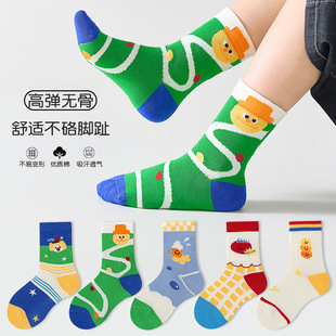 新款儿童A类卡通棉袜宝宝冬季中筒袜男童女童透气无骨袜春秋童袜详情9