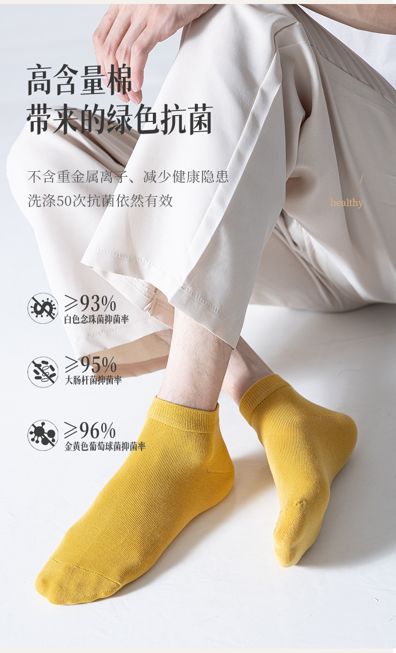 袜子男士船袜春夏季薄款吸汗透气不掉跟隐形袜ins潮浅口短袜详情11