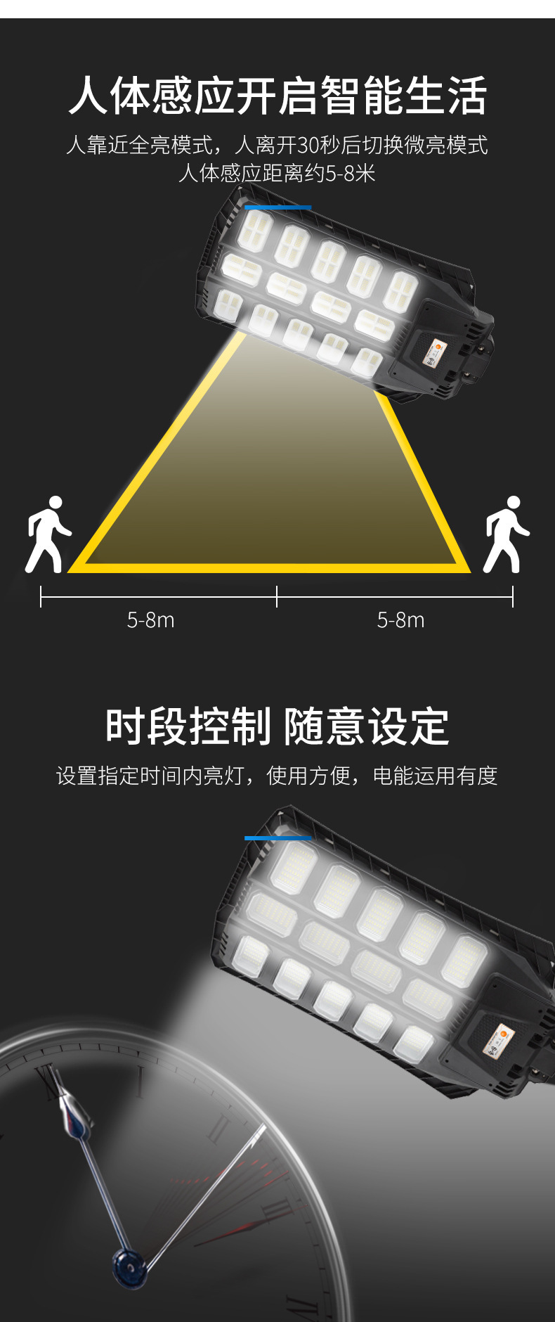 Cross-border customized solar street lamp manufacturers produce high-quality solar lamps and integrated engineering construction design street lamps pic 8