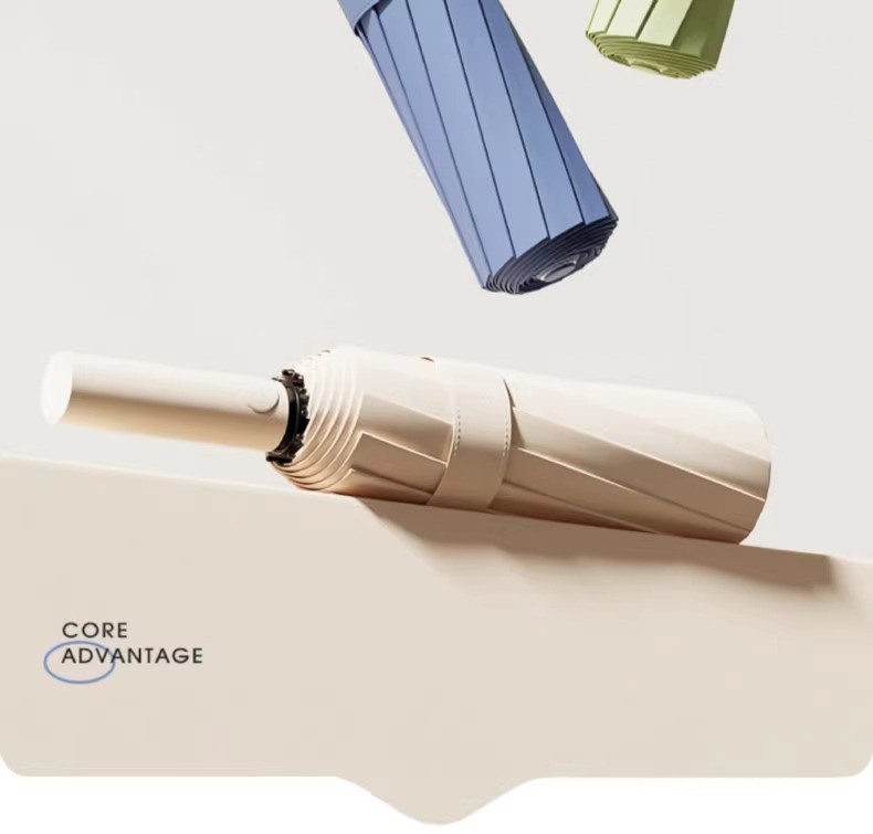 全自动雨伞加大加厚遮阳伞黑胶防晒超大折叠抗风定制批发晴雨伞详情5