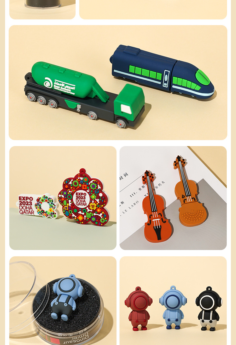 Wholesale USB flash drive gifts from the manufacturer. Make PVC molds, soft rubber, creative USB flash drives, car cartoon figurines, etc. system pic 17
