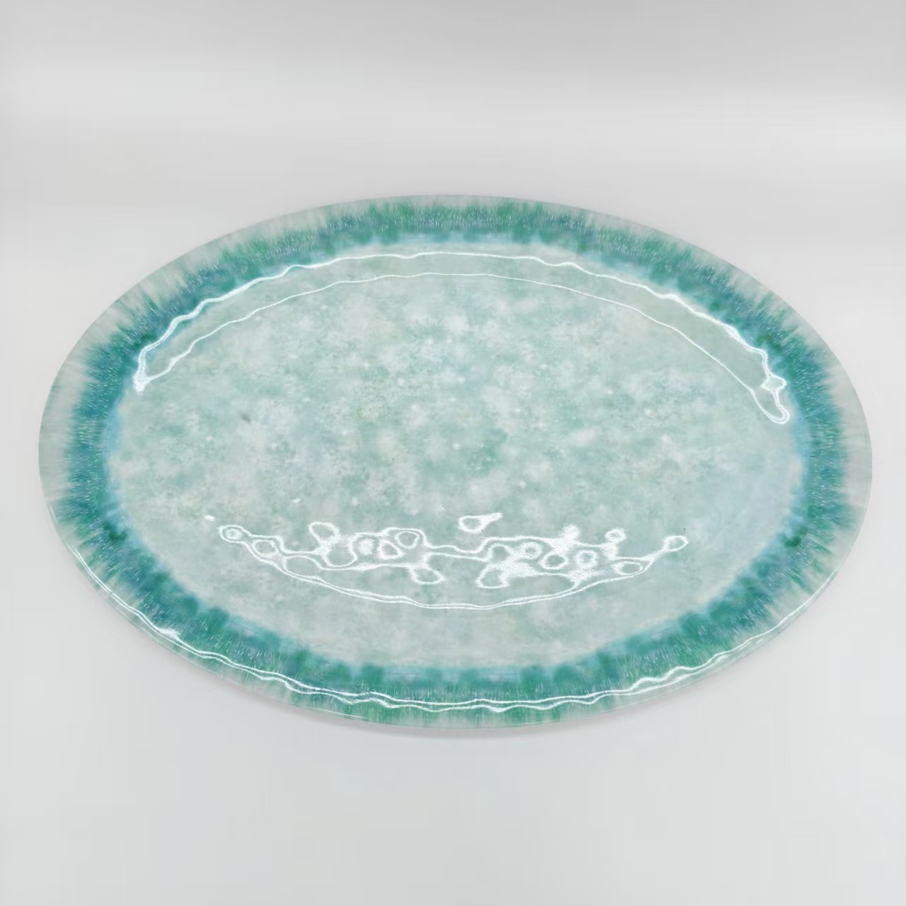 密胺外贸椭圆形鱼盘餐盘酒店餐厅加厚仿瓷耐摔批发16寸大鱼盘长款详情6